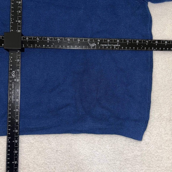 Arizona Jeans Co Vintage 90s Stripe Sweater Pullover Men's XL Blue White Black - Picture 6 of 6